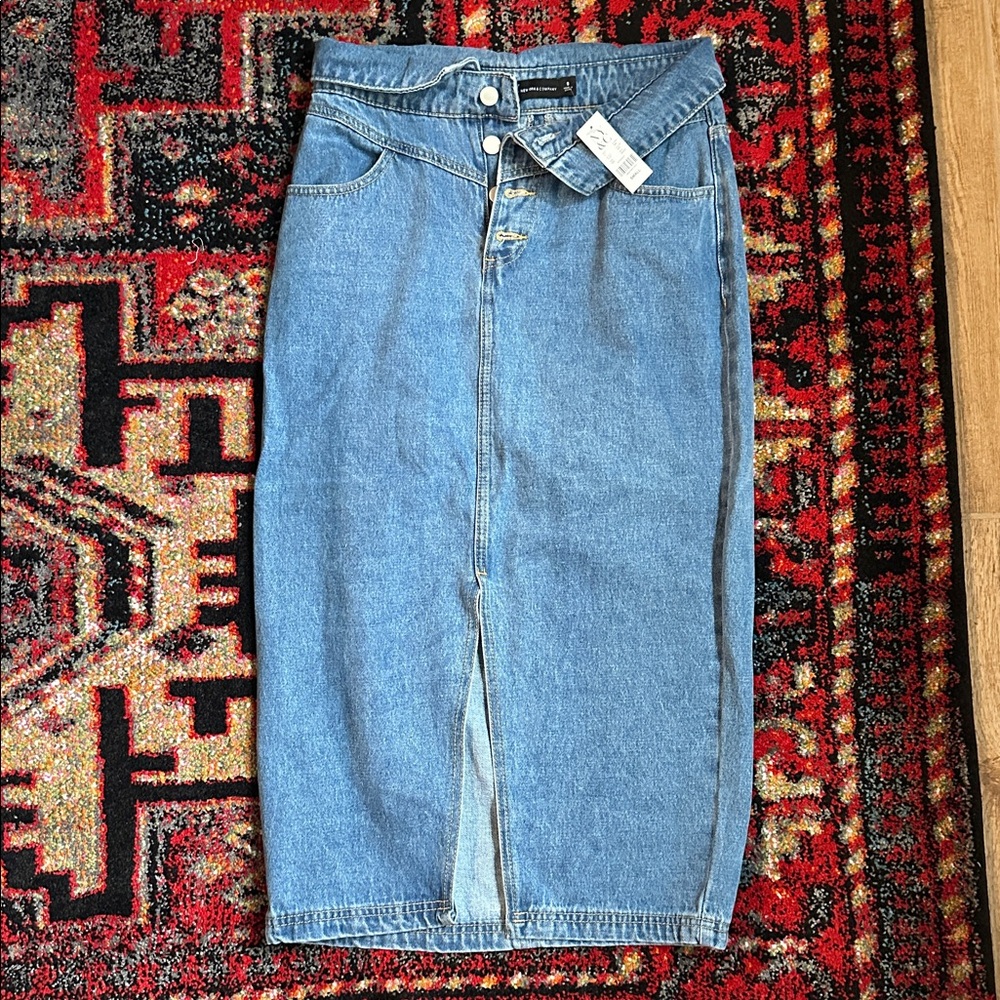 New York & Company Denim Skirt